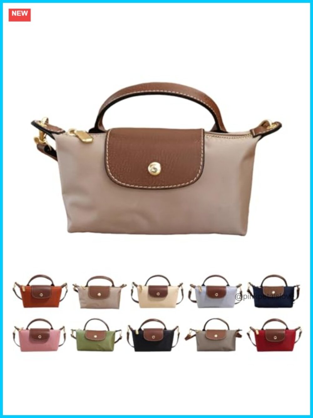 Mini Crossbody Bag with Adjustable Strap, Fits Phone Wallet Keys